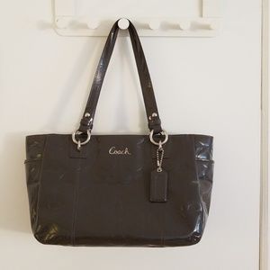 Coach Signature Embossed shoulder bag.